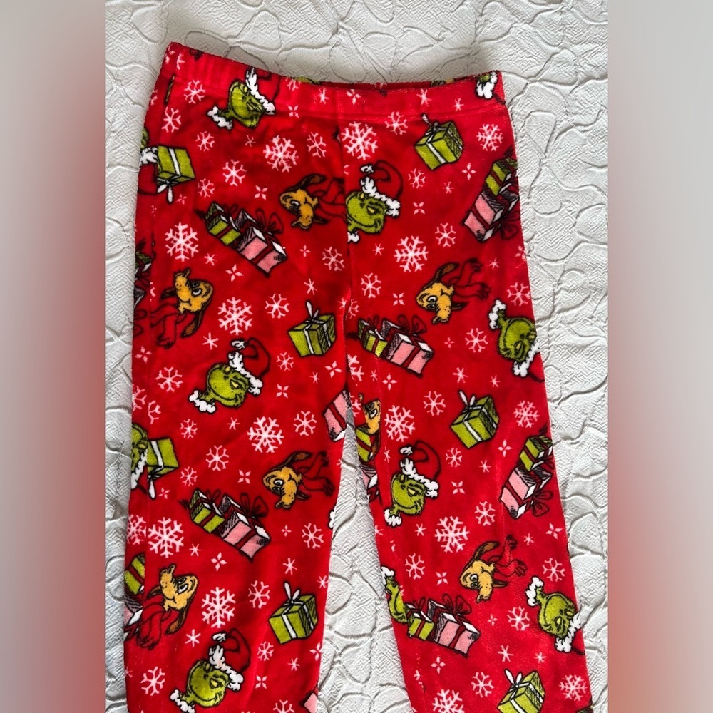 Dr. Seuss The Grinch Pajama Sleepwear Red Soft Pants US Women Size M‎ (0541) - Picture 6 of 12